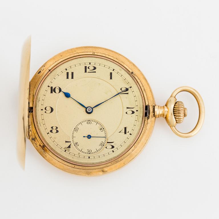 POCKET WATCH, 53.5 mm, hunting case,