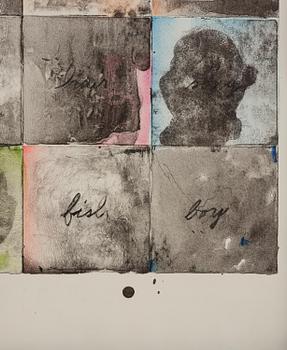 Jim Dine, "Wall chart II" .