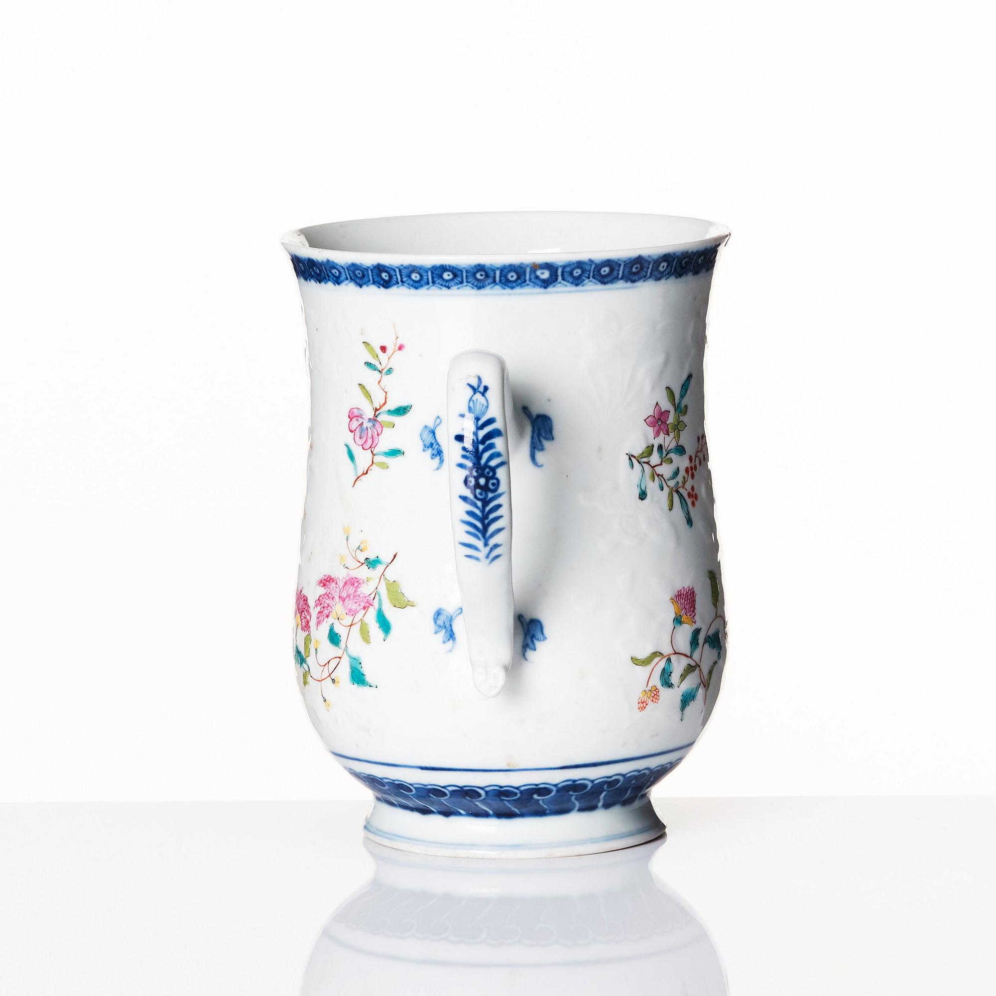 A famille rose jug, Qing dynasty, Qianlong (1736-95).
