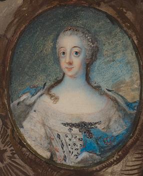 Niclas Lafrensen d.ä., Miniature of Adolf Fredrik, Lovisa Ulrika & Gustav III.