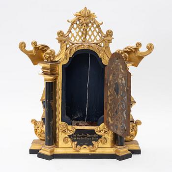 Religious cabinet, 19th century.