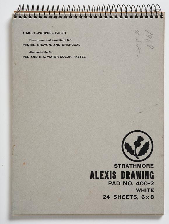 Lotte Laserstein, 4 skissböcker med blyertsteckningar.