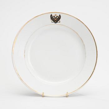 PLATE, porcelain, Russia, period of Nicholas I.