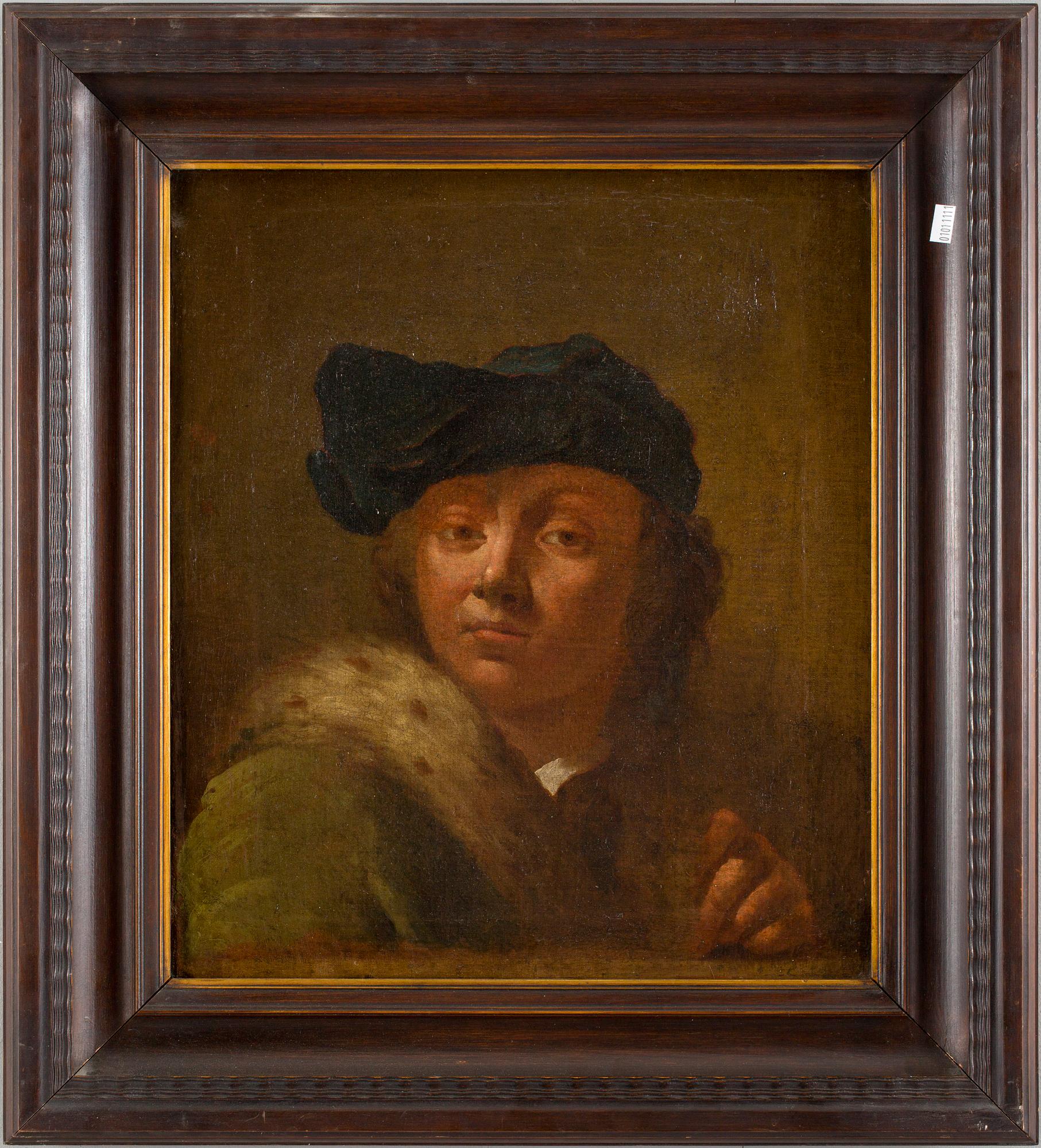 OKÄND KONSTNÄR, olja duk, 1700-tal.