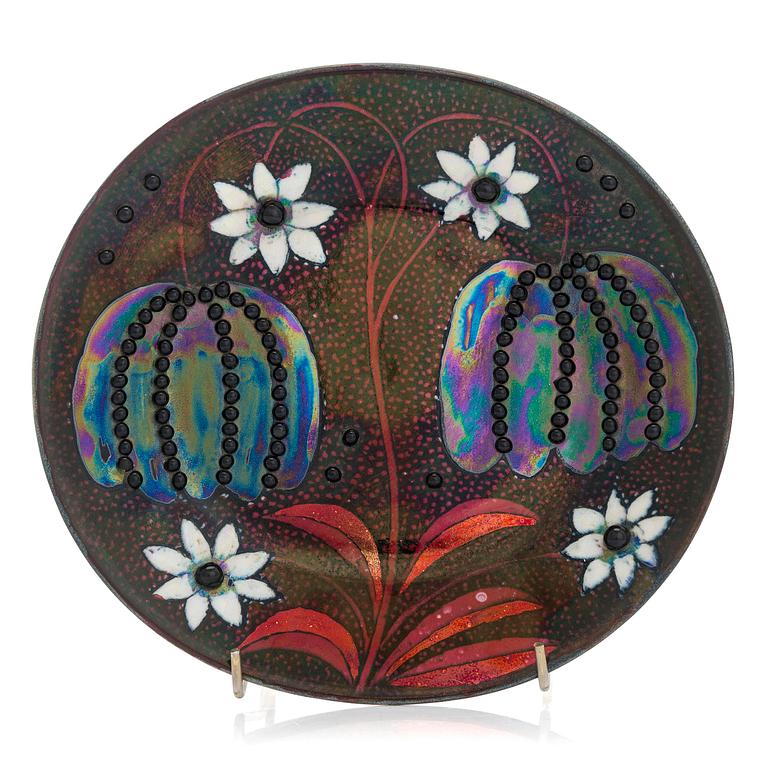 Birger Kaipiainen, koristelautanen, signeerattu Kaipiainen Arabia.