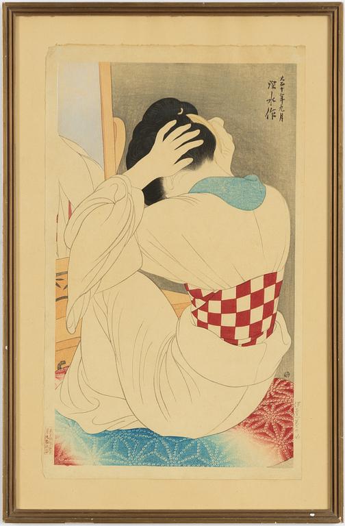 Ito Shinsui, 'Woman Wearing an Under-sash'.