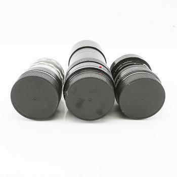 Leica camera with 4 lenses.