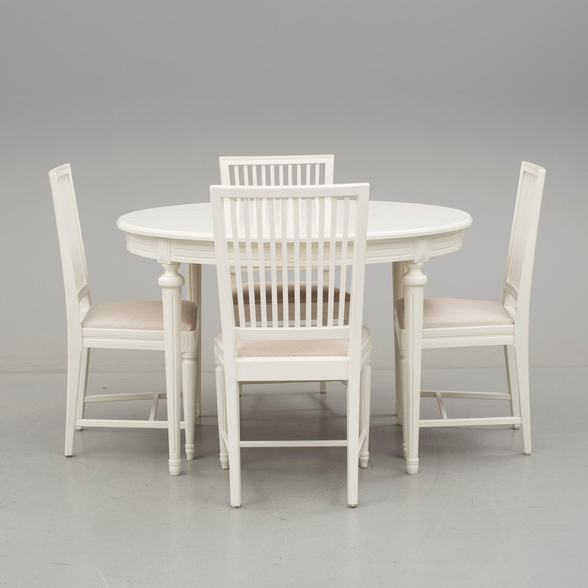 MATGRUPP, 5 delar, Gustaviansk stil, 1900-talets första hälft.