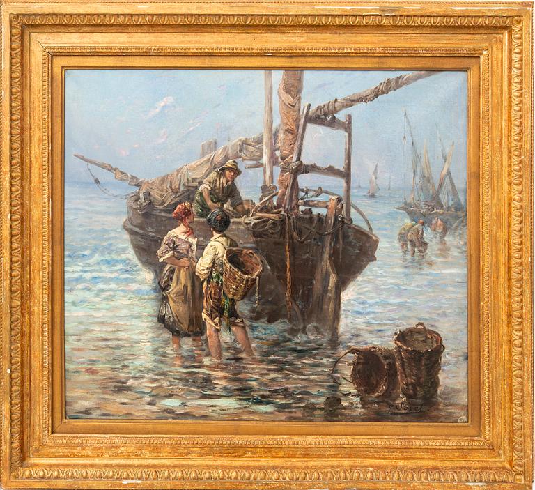 Okänd konstnär 1800/1900-tal , oil on canvas signed G Sorel.