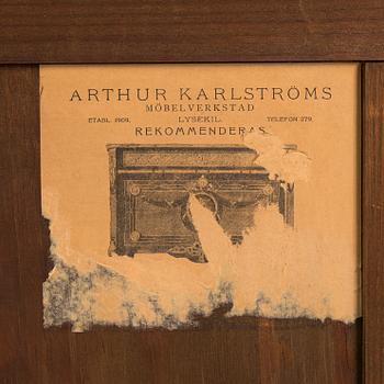 A Swedish Louis XVI-style chest of drawers, signed Arthur Karlström, Lysekil, Sweden, dated 1946.