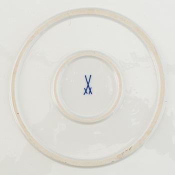 Meissen, servisdelar, 23 st, porslin, "Zwiebelmuster/Lökmönstret", Tyskland.