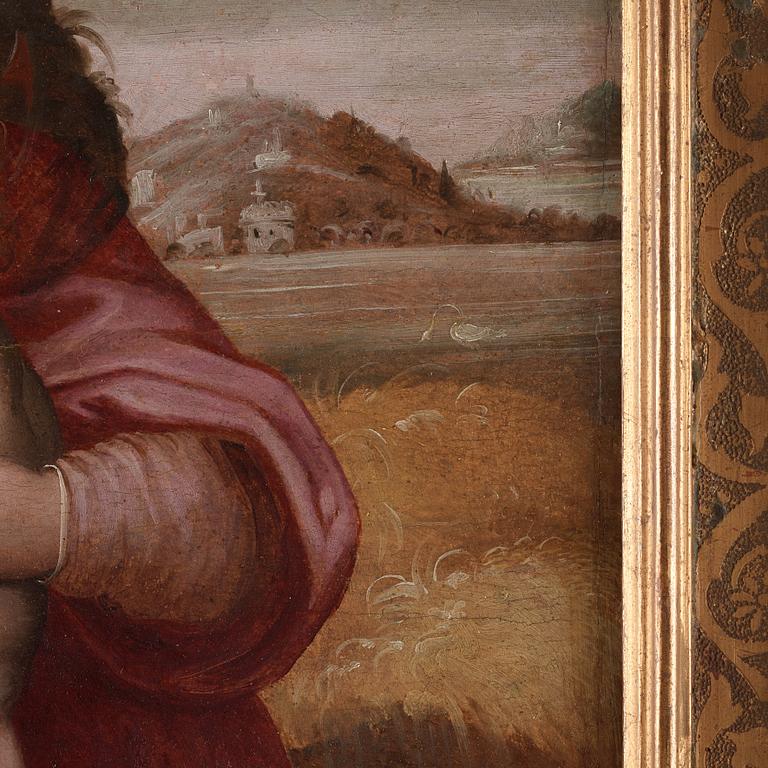 Andrea del Sarto Follower of, ANDREA DEL SARTO, Follower of, 16/17th Century, oil on panel. The Madonna with the child.