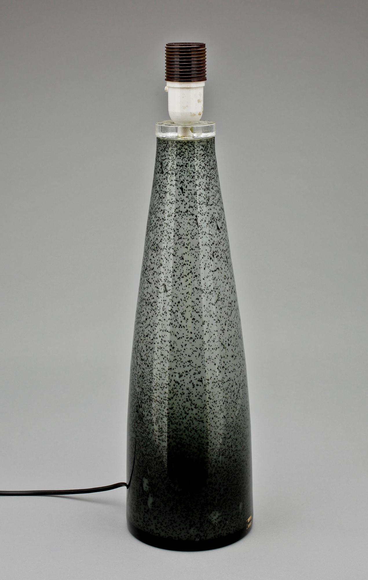 BORDSLAMPA, glas, Hyllinge, 1900-talets mitt.
