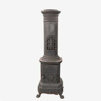 A cast iron early 1900s stove.