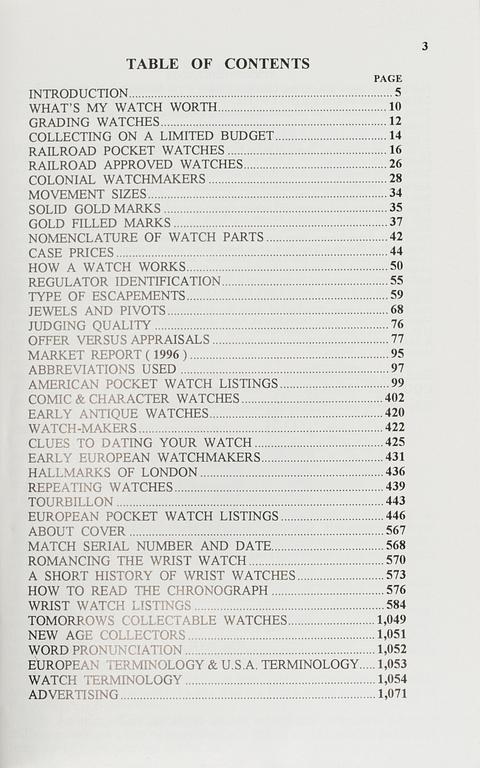 A lot of eleven books and booklets regarding watches.