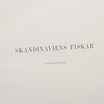 F.A.SMITT, 2 vol, Skandinaviens fiskar målade af W. von Wright, Taflor, Stockholm 1892-95.