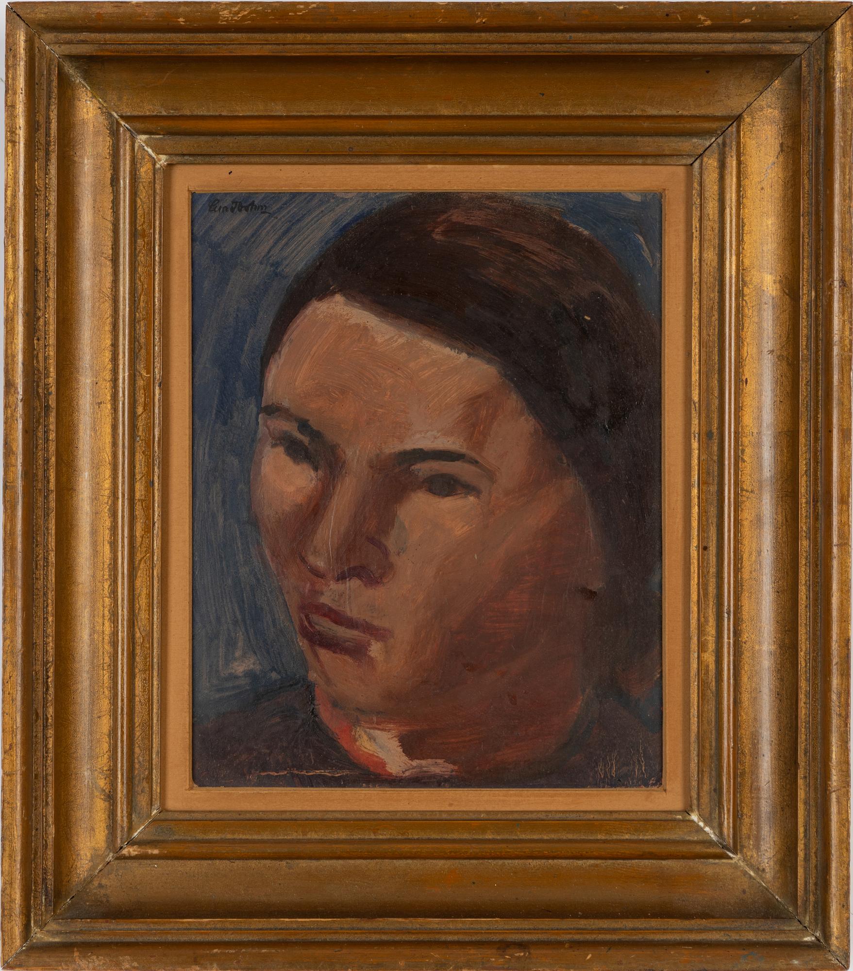 Sixten Lundbohm, olja på pannå, signerad.