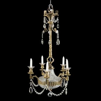 A Louis VXI style chandelier from around year 1900.