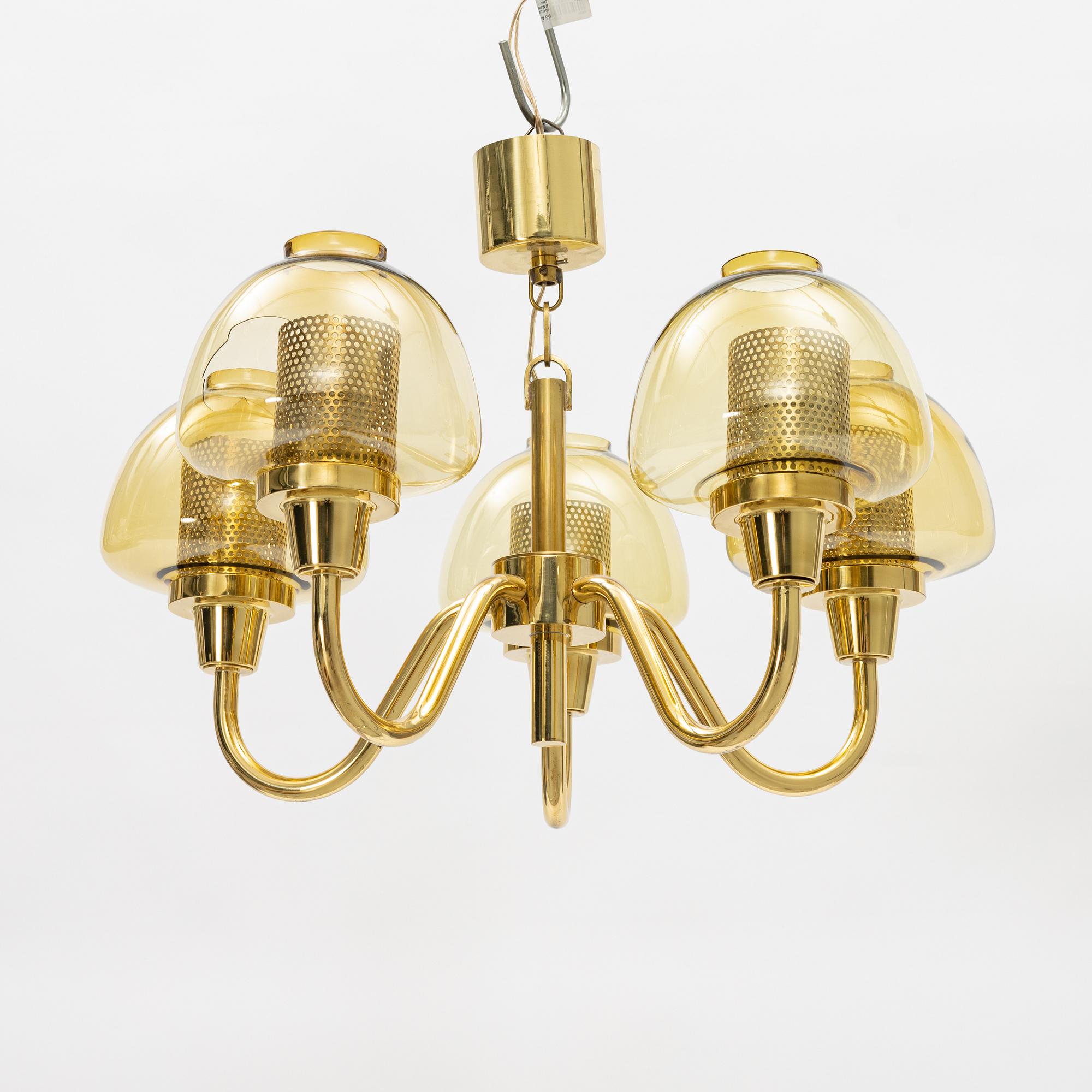 Hans-Agne Jakobsson, a model 'T 743/5' ceiling lamp, Markaryd.