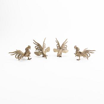 A set of four Italian table figurines first half of the 20th century.