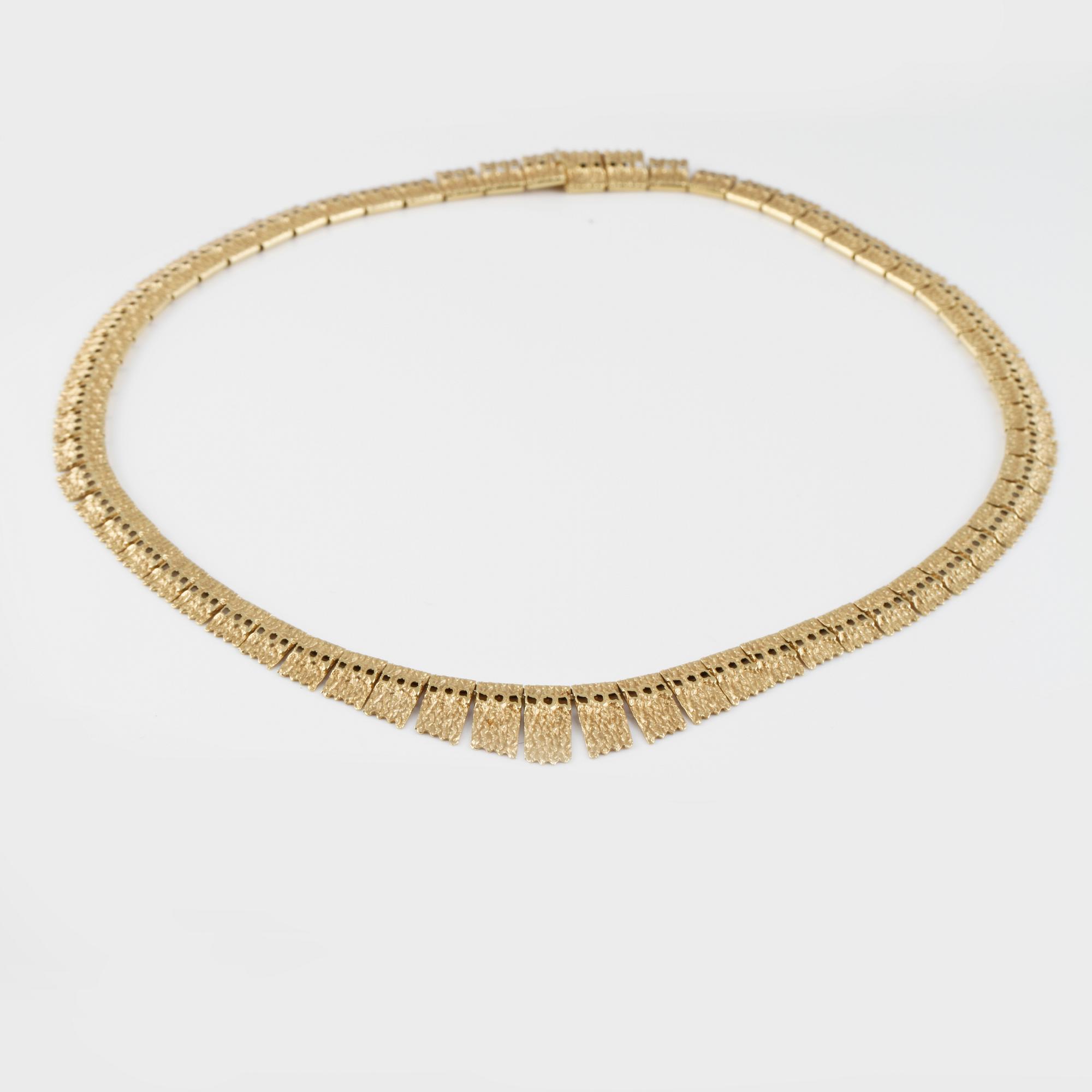COLLIER, 14K guld, utländska stämplar. Vikt 22,3 gram.