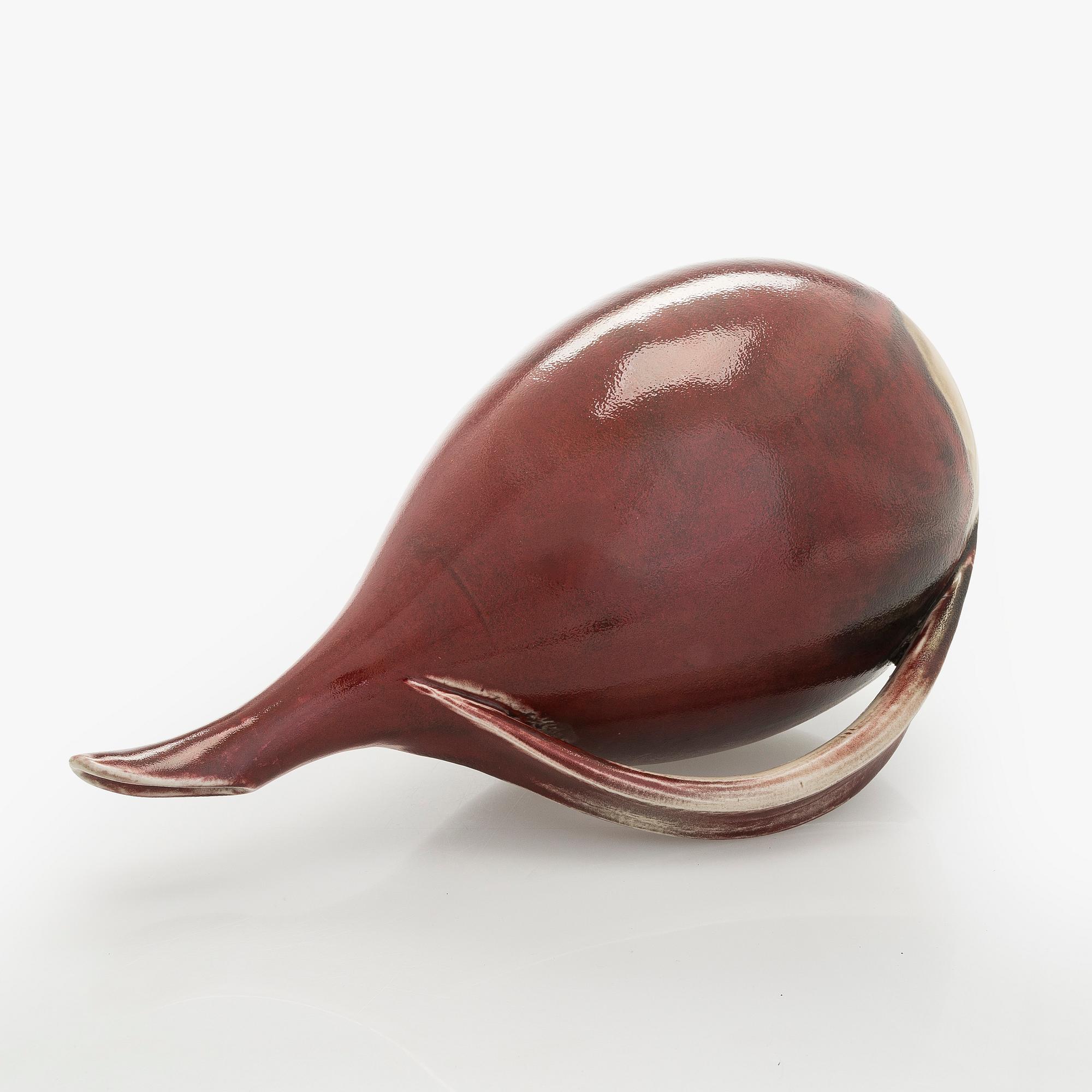 Toini Muona, A ceramic vase, signed TM.