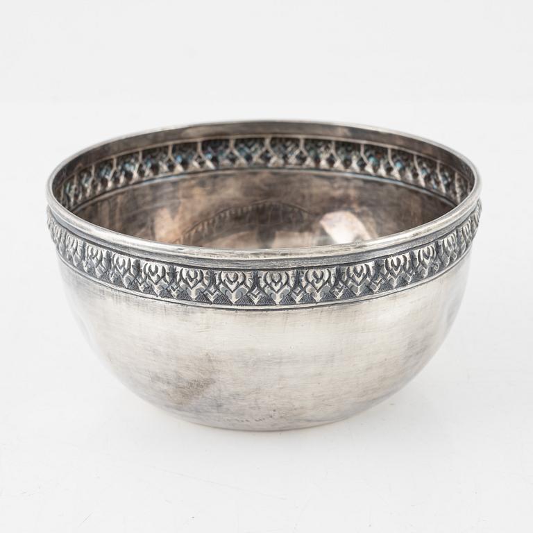 Skålar, 5 st, sterling silver.