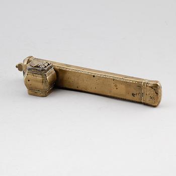 SKRIVSET, mässing, orientaliskt, 1800-/1900-tal.