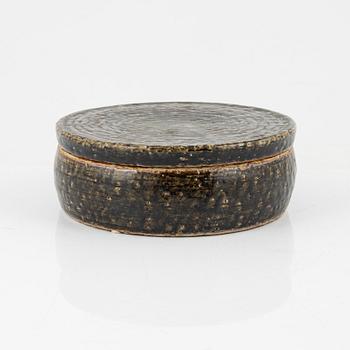 Carl-Harry Stålhane, objekt, chamotterat stengods, Rörstrand, signerad och daterad -61.