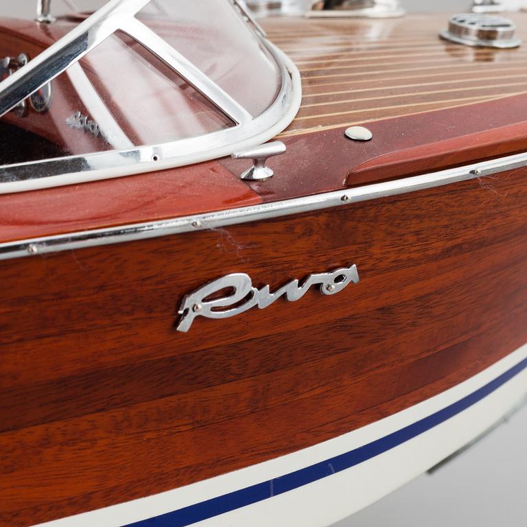 A boat modell of a Riva, 20th Centruy.