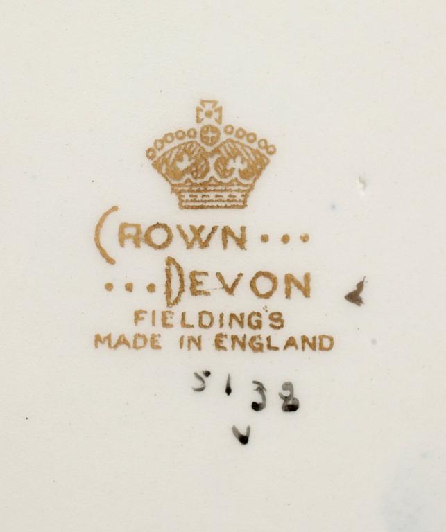 SKÅLFAT, porslin, Crown Devon Fieldings, England, 1900-talets första hälft.