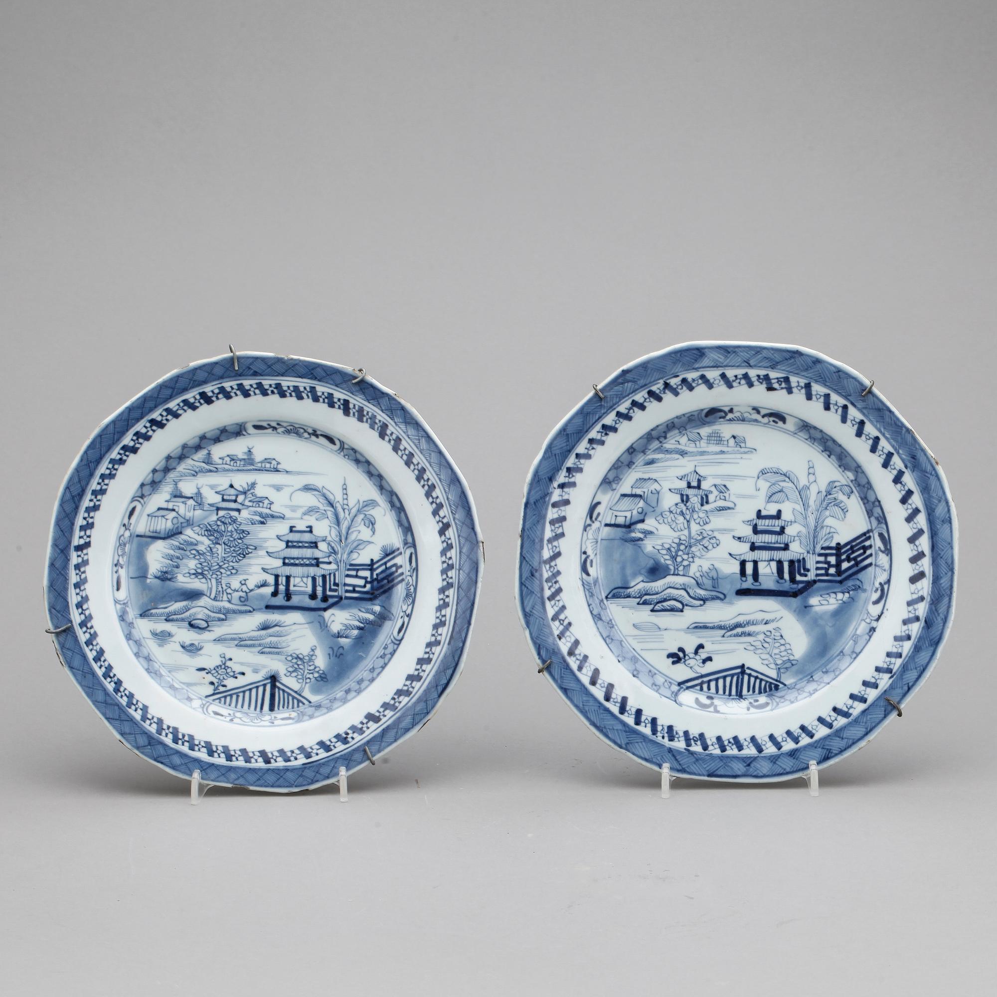 FAT, ett par, porslin, Jiaqing, Kina, tidigt 1800-tal.