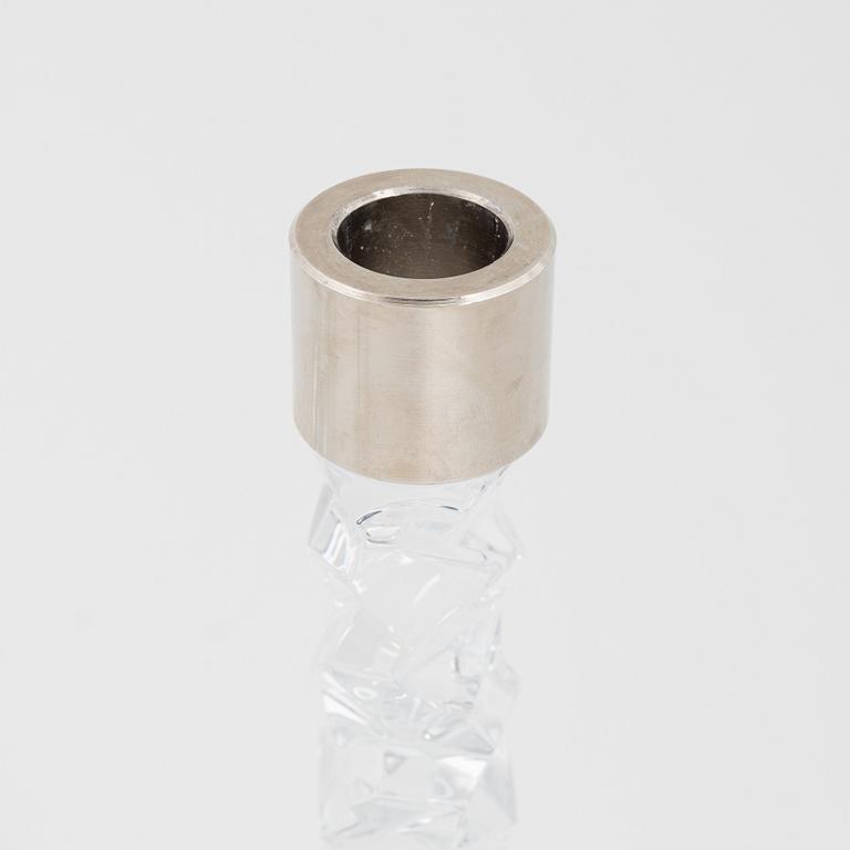 Lena Bergström, a group of four 'Carat' candlesticks, Orrefors.