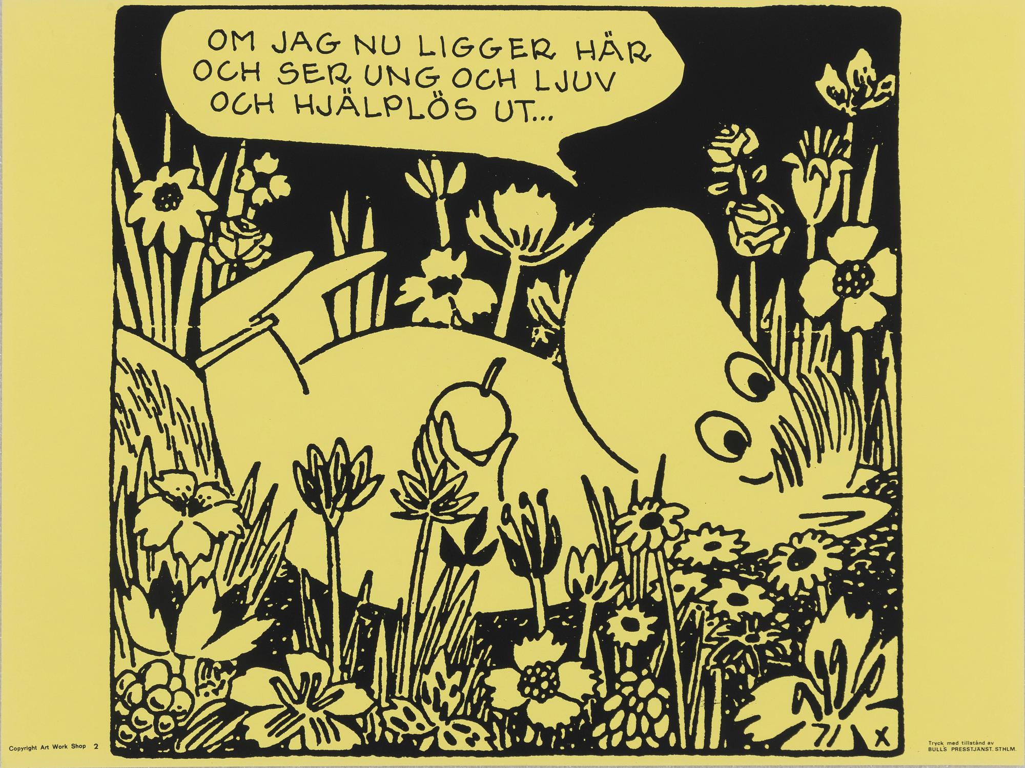 Moomin, offset poster.