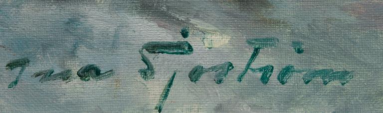 INA SJÖSTRÖM, öljy kankaalle, signeerattu.