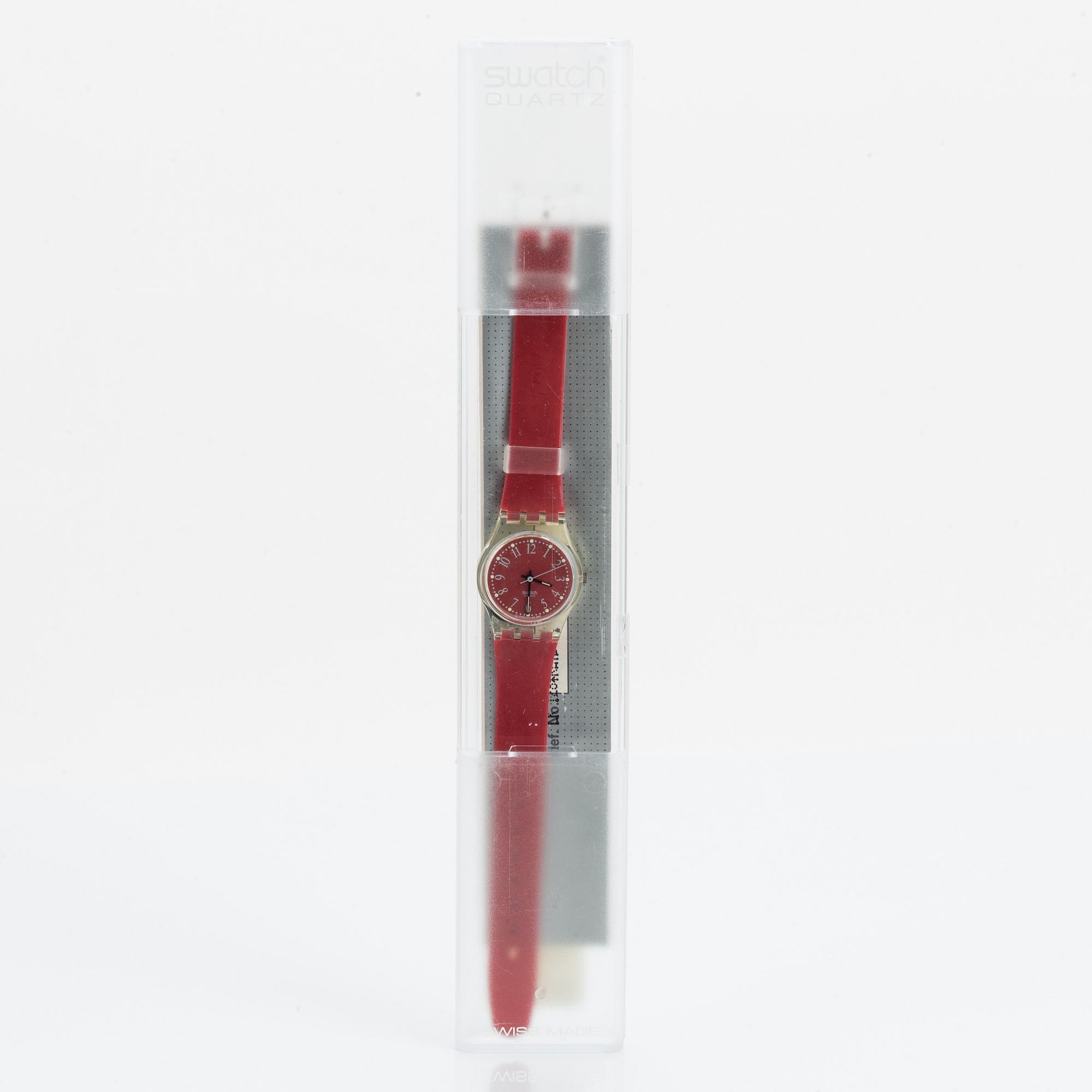 Swatch, Rote-Lei, wristwatch, 25 mm.