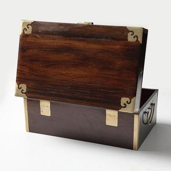 A Zitan document box, Qing dynasty, 17/18th century.