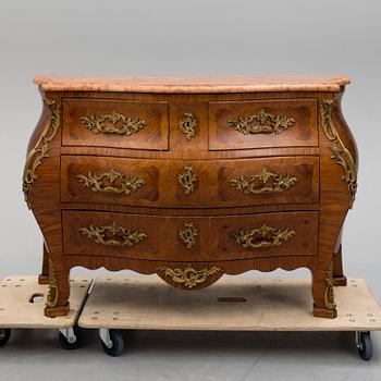 An early 20th century Central Europe Louis XV style chest of drawers.