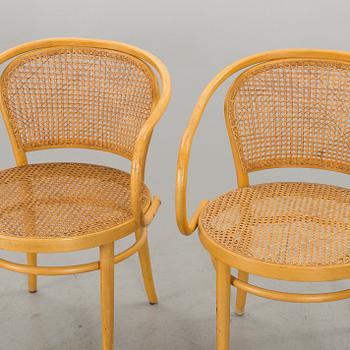 A PAIR OF BENTWOOD ARMCHAIRS SECOND HALF OF 20TH CENTURY.