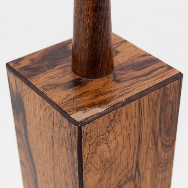 A rosewood veneered table light, 1960's.