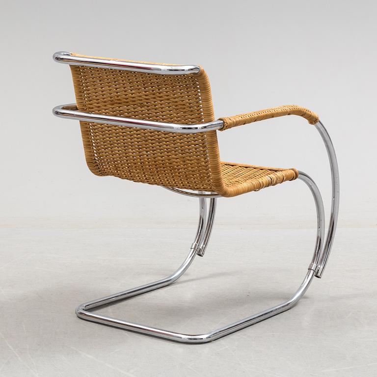 LUDWIG MIES VAN DER ROHE, ARMCHAIR, "MR 20",  designed 1927.