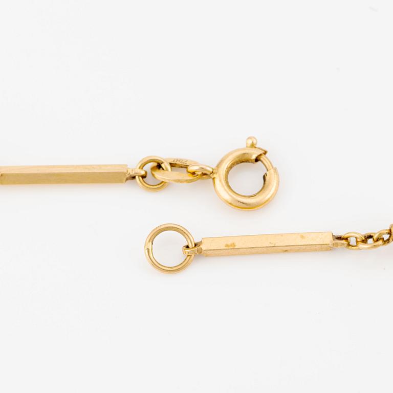 Collier, 18K guld och pärlor.