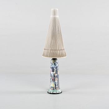 BORDSLAMPA, keramik, Marian Zawadzki, Tilgmans, daterad 1958.