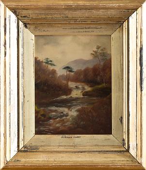 OLDHAM HART, olja på pannå, 1800-tal.