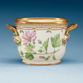 889. A Royal Copenhagen 'Flora Danica' wine cooler/cache pot, Denmark, 20th Century.