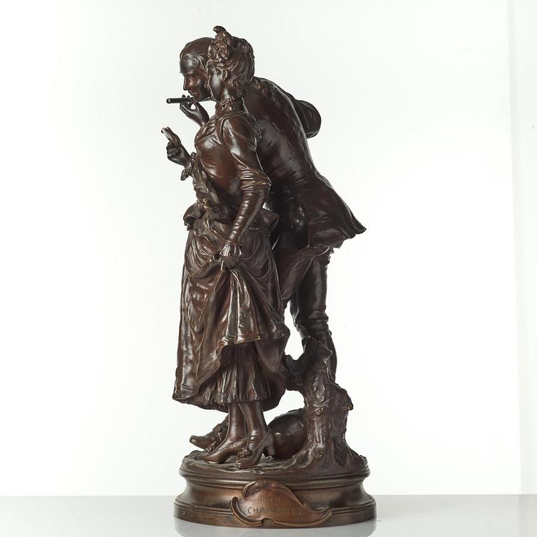 ADRIEN ÉTIENNE GAUDEZ, efter, skulptur, brons, signerad i godset.