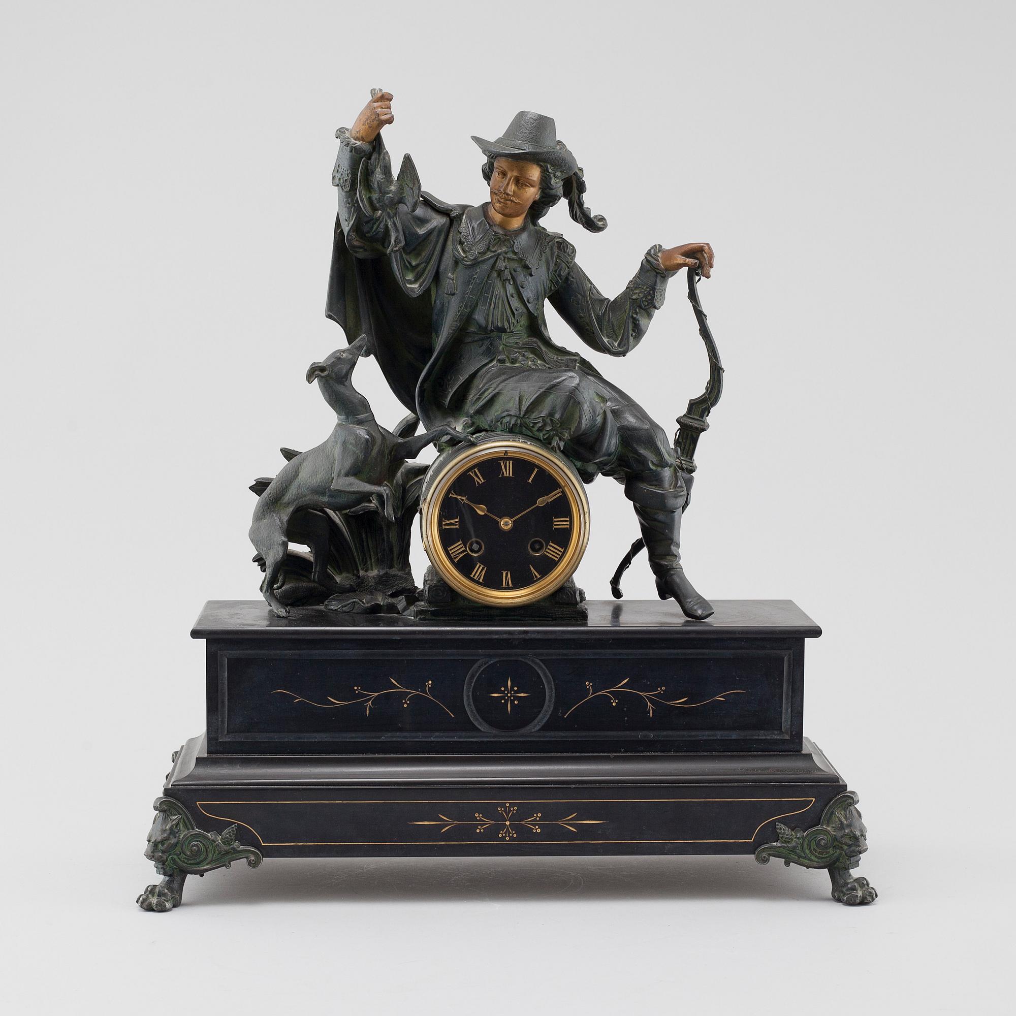 A Breveté table lamp, probably from the 19th century.