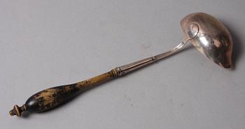 SOPPSLEV, silver, Samuel Lundal, Gävle, verksam 1766-1792, otydl årsstämpel.