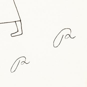 Roger Risberg, indian ink drawing, signed. Executed in 2008.