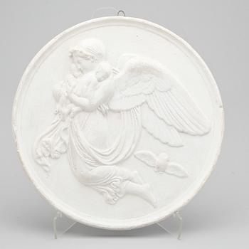 GIPSRELIERFER, 2 st, troligen 1800-tal.
